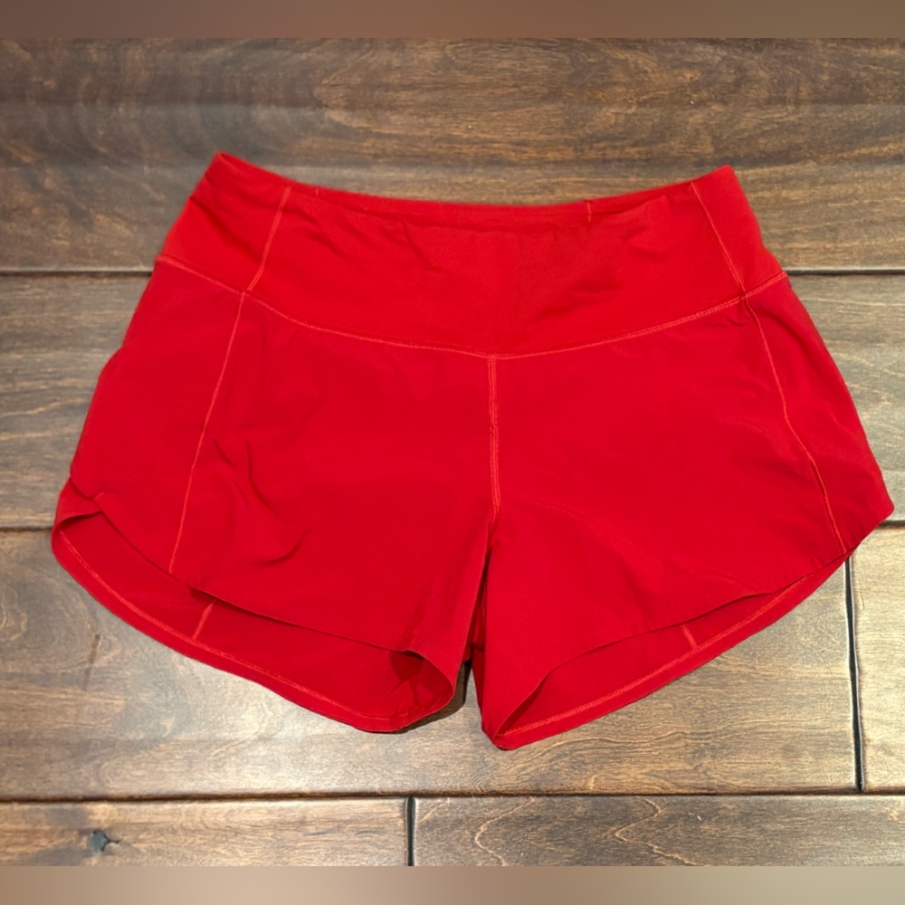 Lululemon Speed Up Mid Rise Lined Short 4” Size 6 Like New!